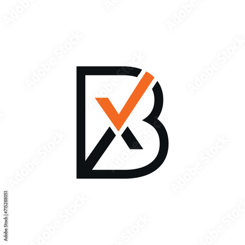 Letter BX Initial Logo Vector