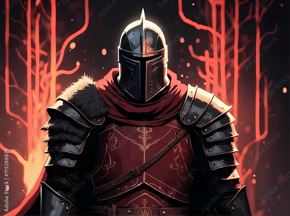 Fototapeta premium a warrior from a game