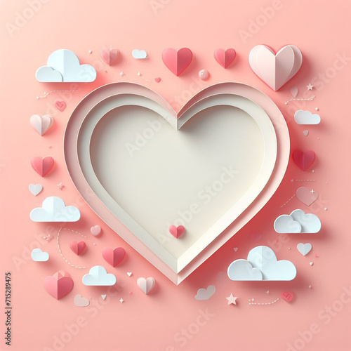 valentine background with hearts