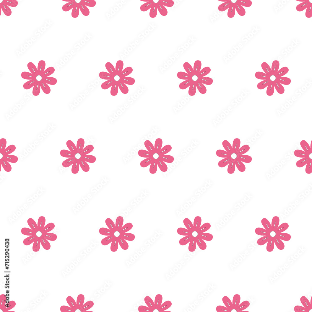 seamless pattern, flower art surface design for fabric scarf and decor