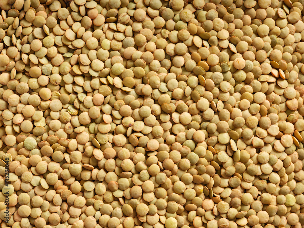 Heap of green lentil grains background. Heap of green lentil grains background.