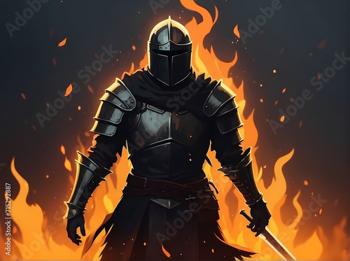 a warrior from a game