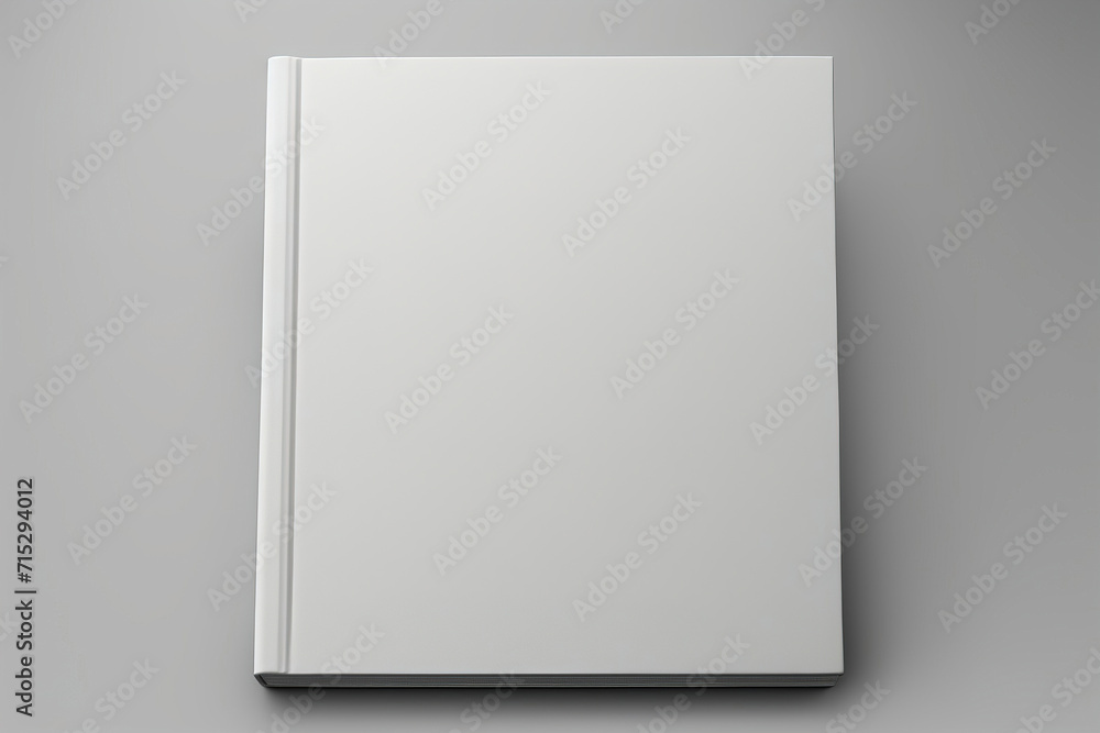 closed notebook on a gray background. Copy space. closed notebook on a gray background. Copy space.