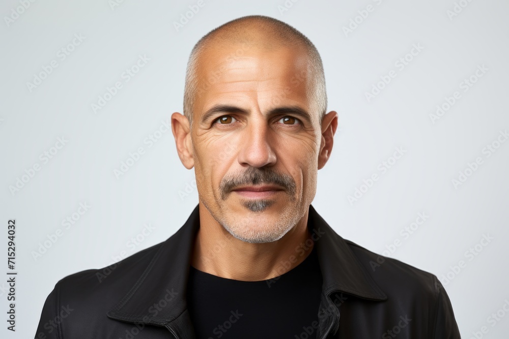 Handsome mature man with beard and mustache. Studio shot. Handsome mature man with beard and mustache. Studio shot.