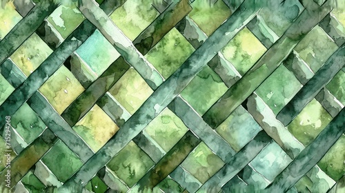 Rough-textured muted green watercolor background with grid pattern, worn canvas, and classic aesthetic vibes