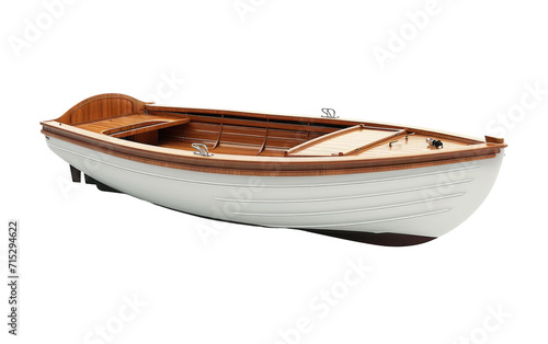 Isolated Dinghy Boat on a transparent background