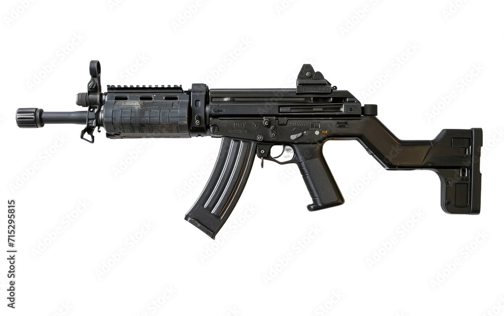 PDS SMG Isolated on White on a transparent background