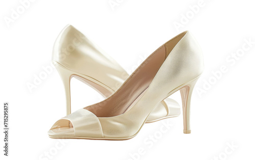 Peep Toe Shoes on White on a transparent background