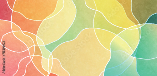 カラフル　春　かわいい　模様　背景	
