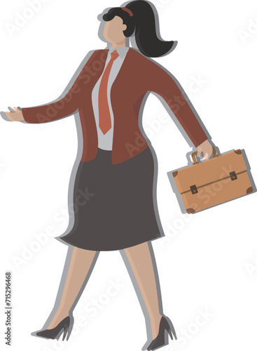 Portrait of a Businesswoman with multiple exposures