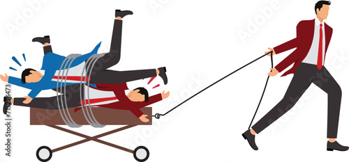 The Businessman dragged the group along with difficulty