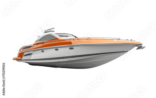 Speed Boat on a transparent background