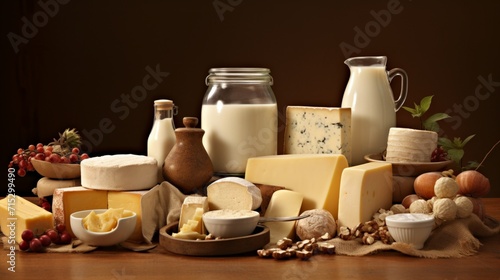 the richness of dairy diversity as various farm products.