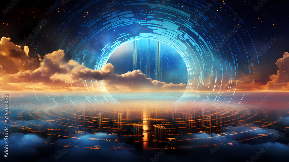 Cloud Vortex: A Portal to Digital Dimensions