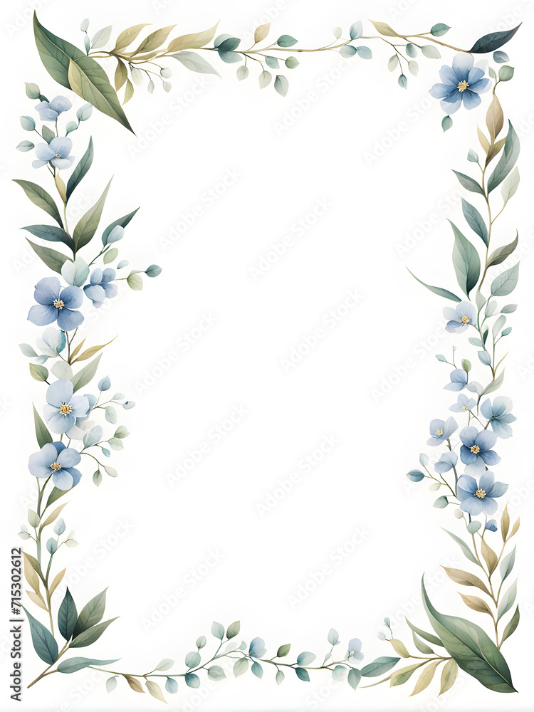 floral-and-leafy-frame-in-minimalist-watercolor-style-floating-with-no-background-accented-by