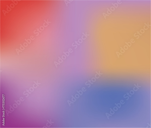 Custom mesh gradient with red purple yellow and blue pastel colors mixed in a moody & bold graphic