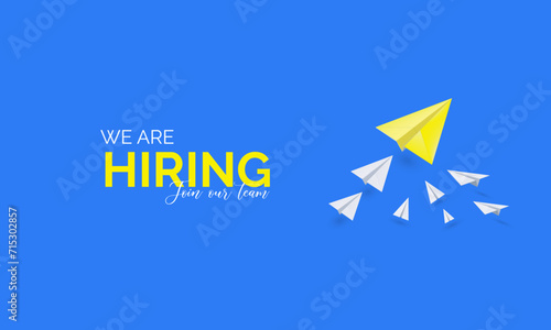 We are hiring join to the team announcement. Hiring recruitment open vacancy design. we,re hiring creative post.