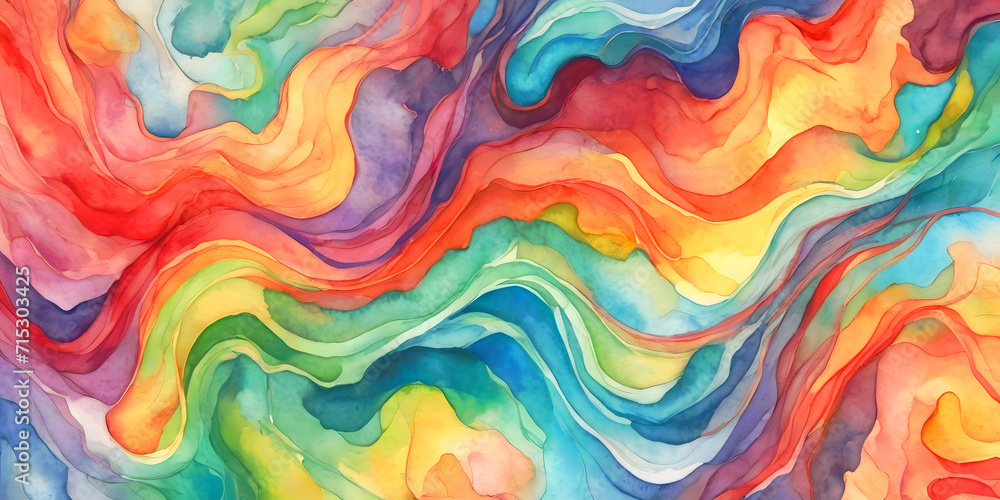 Fototapeta premium Vibrant Rainbow Mosaic with Geometric Shapes and Bright Lines - Abstract Colorful Background Design