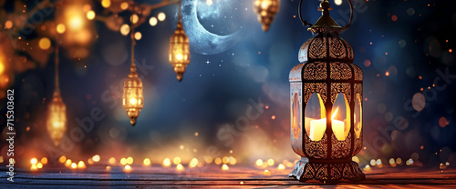 Ramadan lantern lamp photo