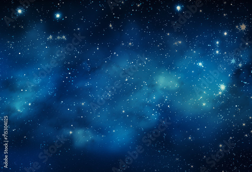 blue sky background with stars and bright stars
