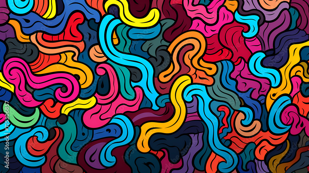 Cute graffiti art abstract background poster web page PPT, art background Cute graffiti art abstract background poster web page PPT, art background