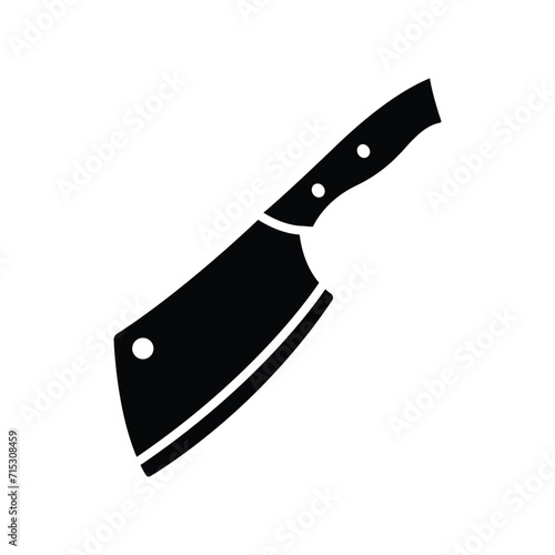 butcher knife icon vector design template simple and clean