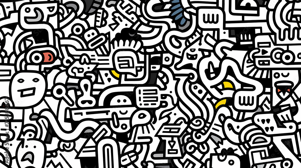 Cute graffiti art abstract background poster web page PPT, art background Cute graffiti art abstract background poster web page PPT, art background