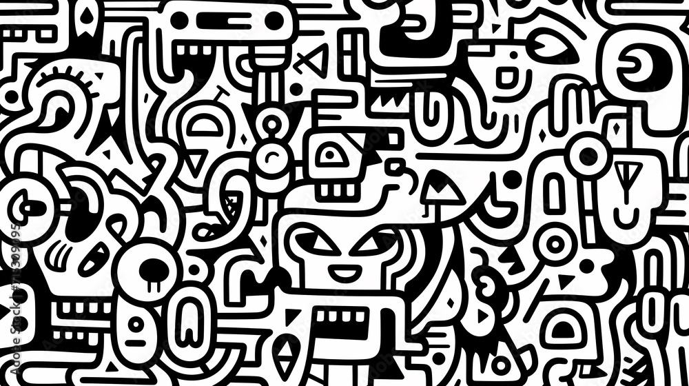 Cute graffiti art abstract background poster web page PPT, art background Cute graffiti art abstract background poster web page PPT, art background