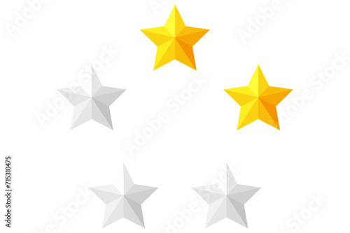 Fototapeta Naklejka Na Ścianę i Meble -  Star Rating Review Comment Sticker