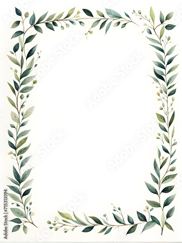 watercolor-illustration-featuring-a-yellow-leafy-frame-in-minimalist-style-leaf © HYOJEONG