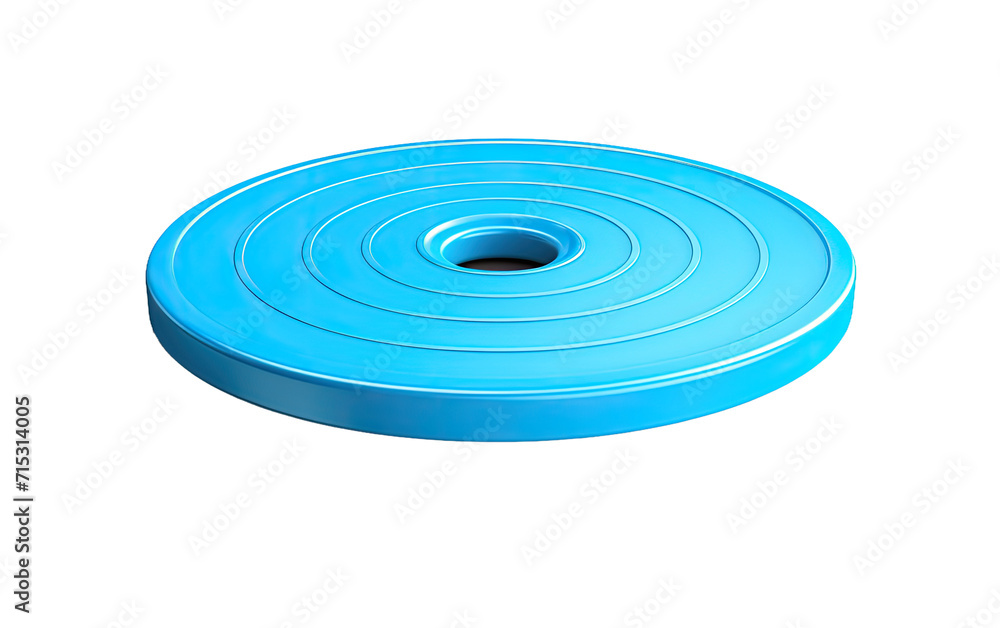 Obraz premium Peak Performance with the Gym Stability Disc for Balance Workouts on a White or Clear Surface PNG Transparent Background.