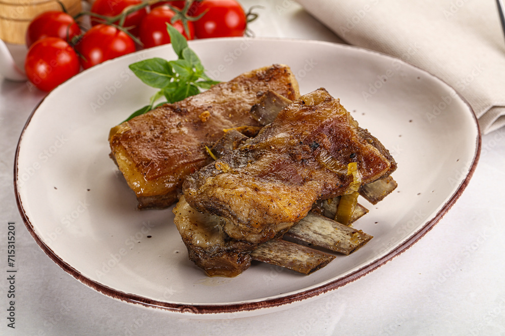 Roasted Lamb ribs with spices