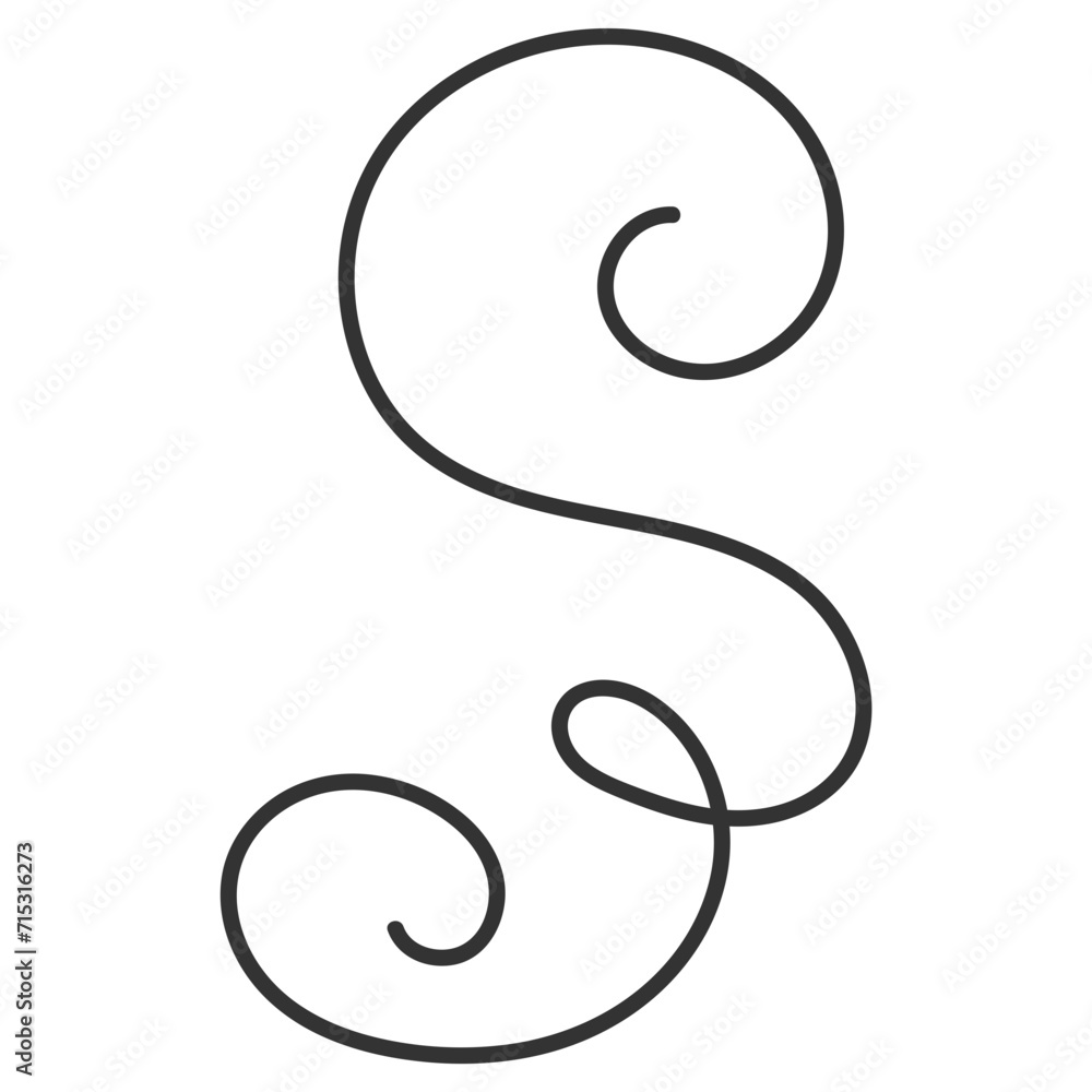 Hand Drawn Spiral Doodle Hand Drawn Spiral Doodle