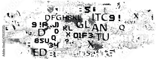 Glitch distorted grange shape . Noise grungy logo . Trendy defect error shapes . Glitched frame .Grunge textured . Distressed effect .Vector shapes