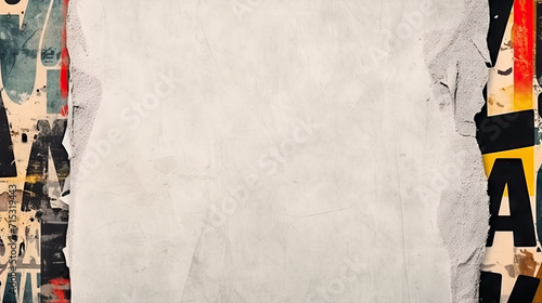 Old ripped torn grunge paper backgrounds creased crumpled poster backdrop surface placard, brown poster empty space