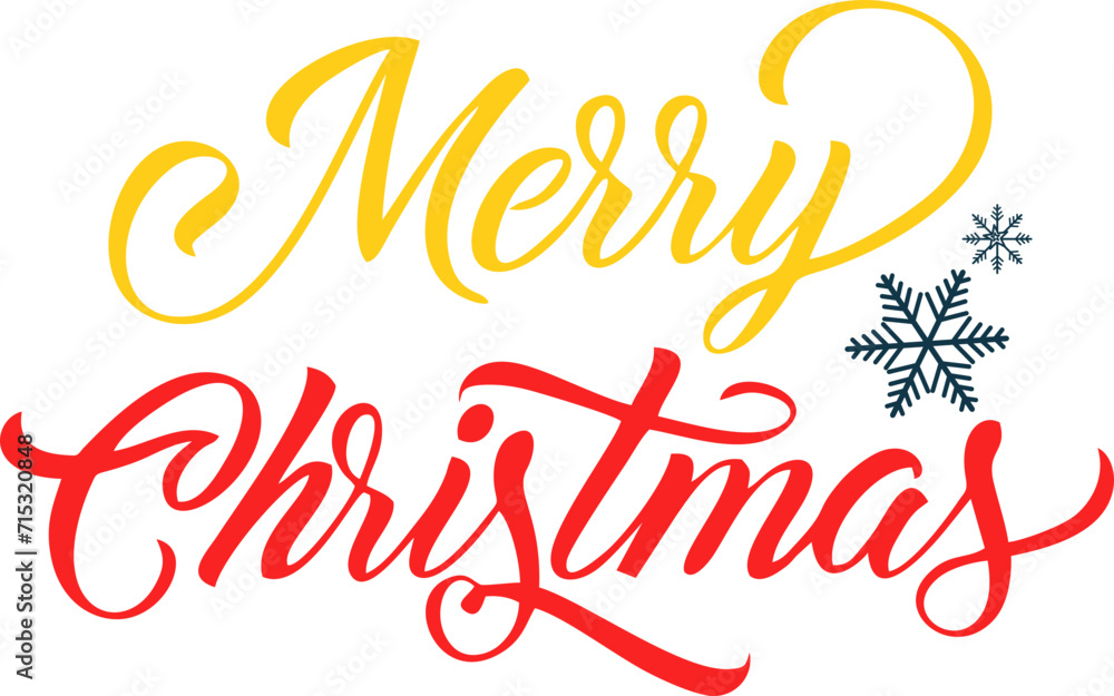 Merry Christmas Typograpy Merry Christmas Typograpy