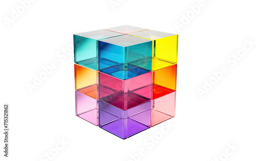 A Cube Set Designed to Engage Learners in Practical Density Concepts on a White or Clear Surface PNG Transparent Background.