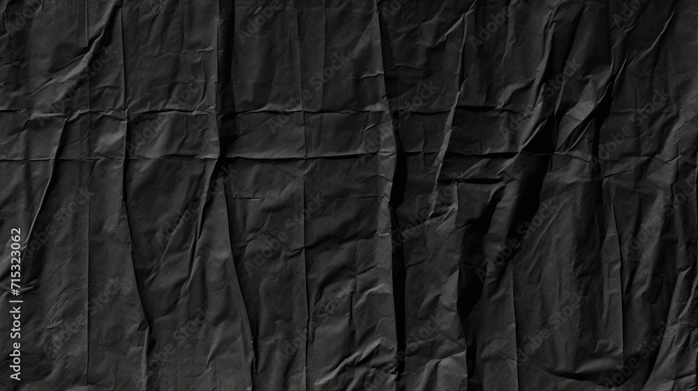 Dark black grey paper background creased crumpled surface, Old torn ripped posters scary grunge textures. black friday paper banner Dark black grey paper background creased crumpled surface, Old torn ripped posters scary grunge textures. black friday paper banner