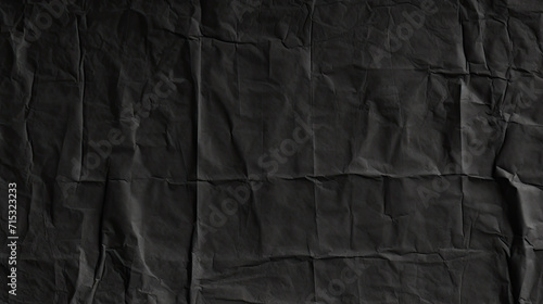 Dark black grey paper background creased crumpled surface  Old torn ripped posters scary grunge textures. black friday paper banner