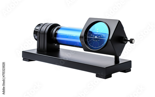 Harnessing the Power of a Polarimeter for In Depth Light Examination on a White or Clear Surface PNG Transparent Background.