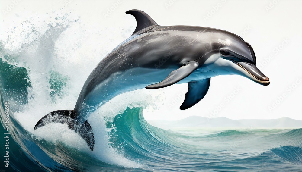 Fototapeta premium dolphin jumping out of water