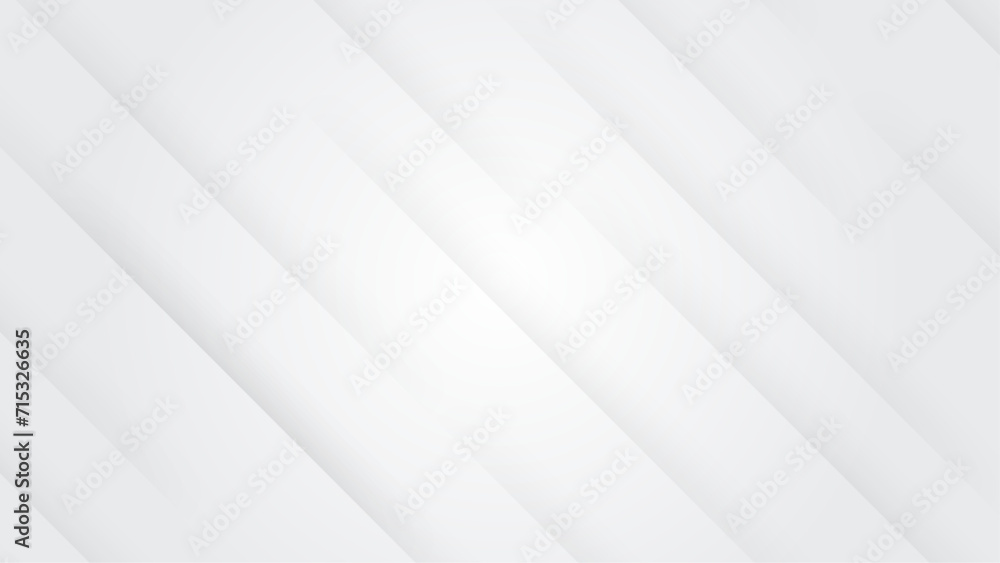 White vector gradient abstract background with shapes elements. White vector presentation background for poster, banner, wallpaper, mockup, flyer, and report - obrazy, fototapety, plakaty 