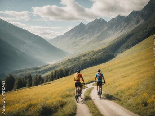 biking in the mountains © Mihail Vertoletskyi
