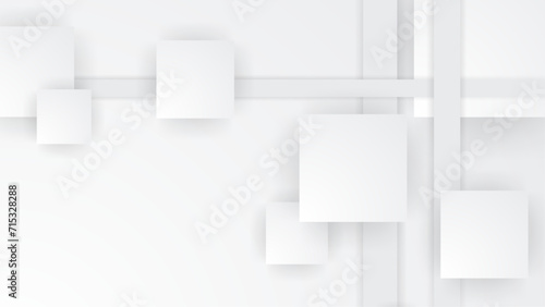 White abstract background with shapes. White vector presentation background for poster, banner, wallpaper, mockup, flyer, and report