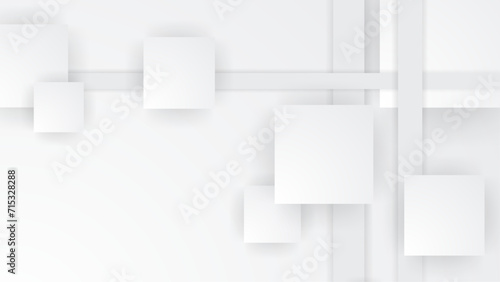Wallpaper Mural White abstract background with shapes. White vector presentation background for poster, banner, wallpaper, mockup, flyer, and report Torontodigital.ca