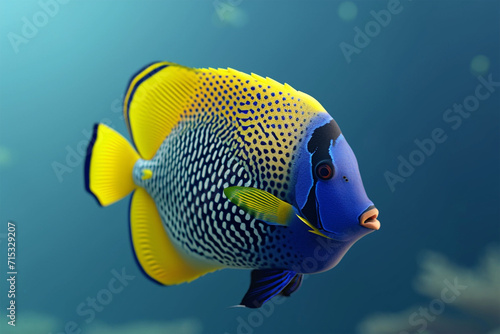 Beautiful Ornamental Fish in the Sea © Khamal