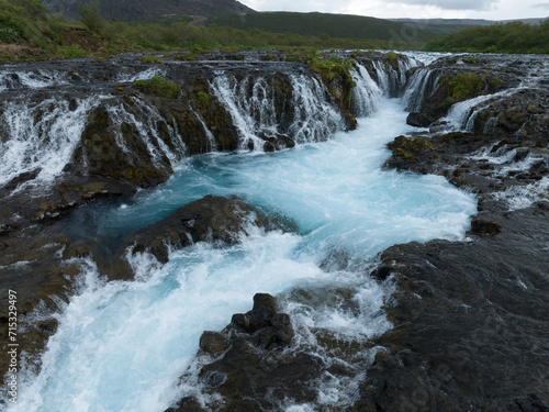 Br  ar  rfoss waterfall from aerial view