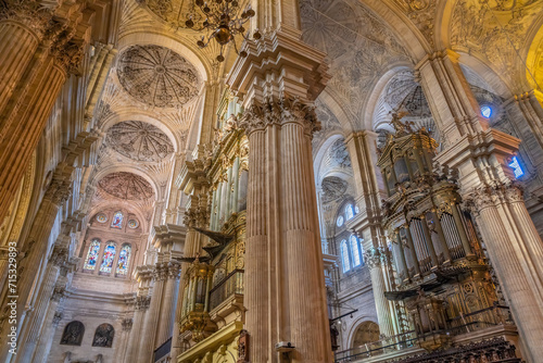 Sticker Inside the Málaga cathedral