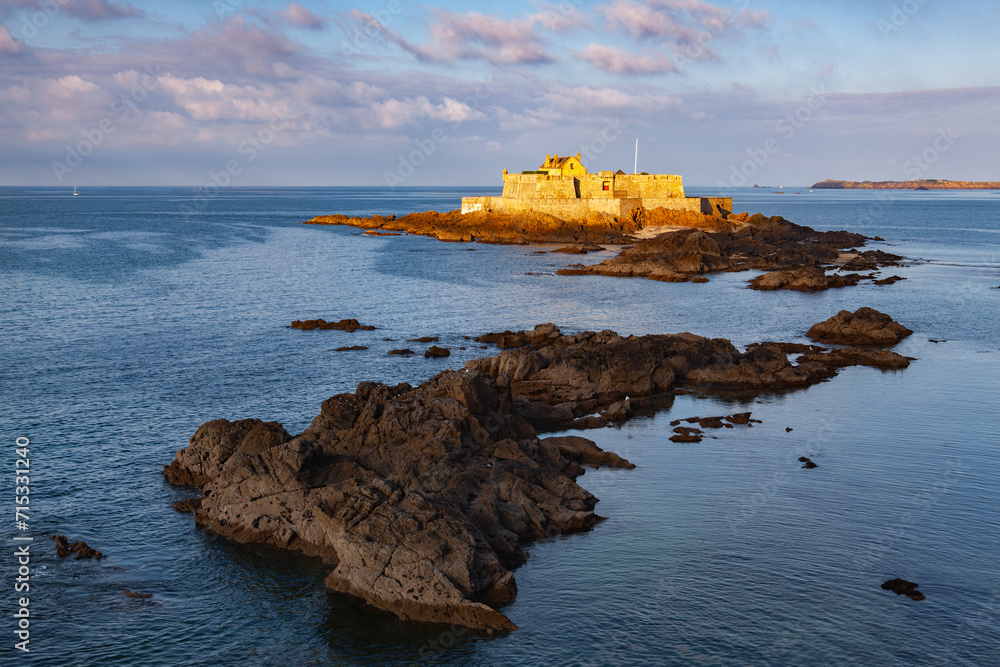 The Fort national,symbol of the Corsair City, Saint Malo, Britta