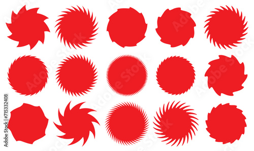 Set of vector starburst, sunburst badges. Different style. Simple flat style Vintage labels. Design elements. Colored stickers. A collection of different types and colors icon. 11:11
